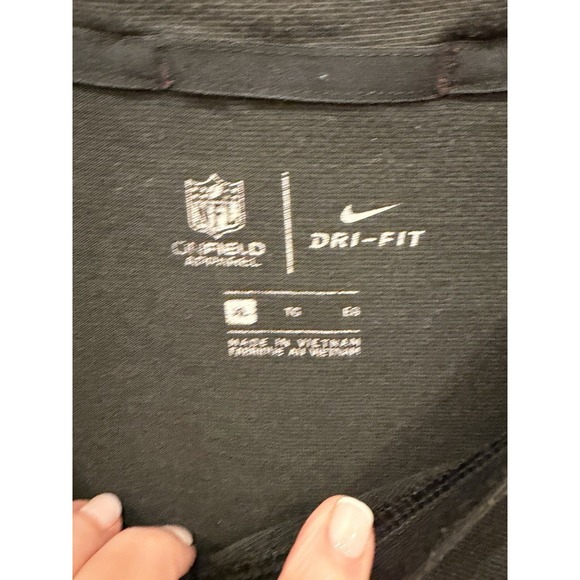 Nike Washington Redskins Long Sleeve Shirt Small NFL Dri-Fit Black XL - Picture 3 of 5